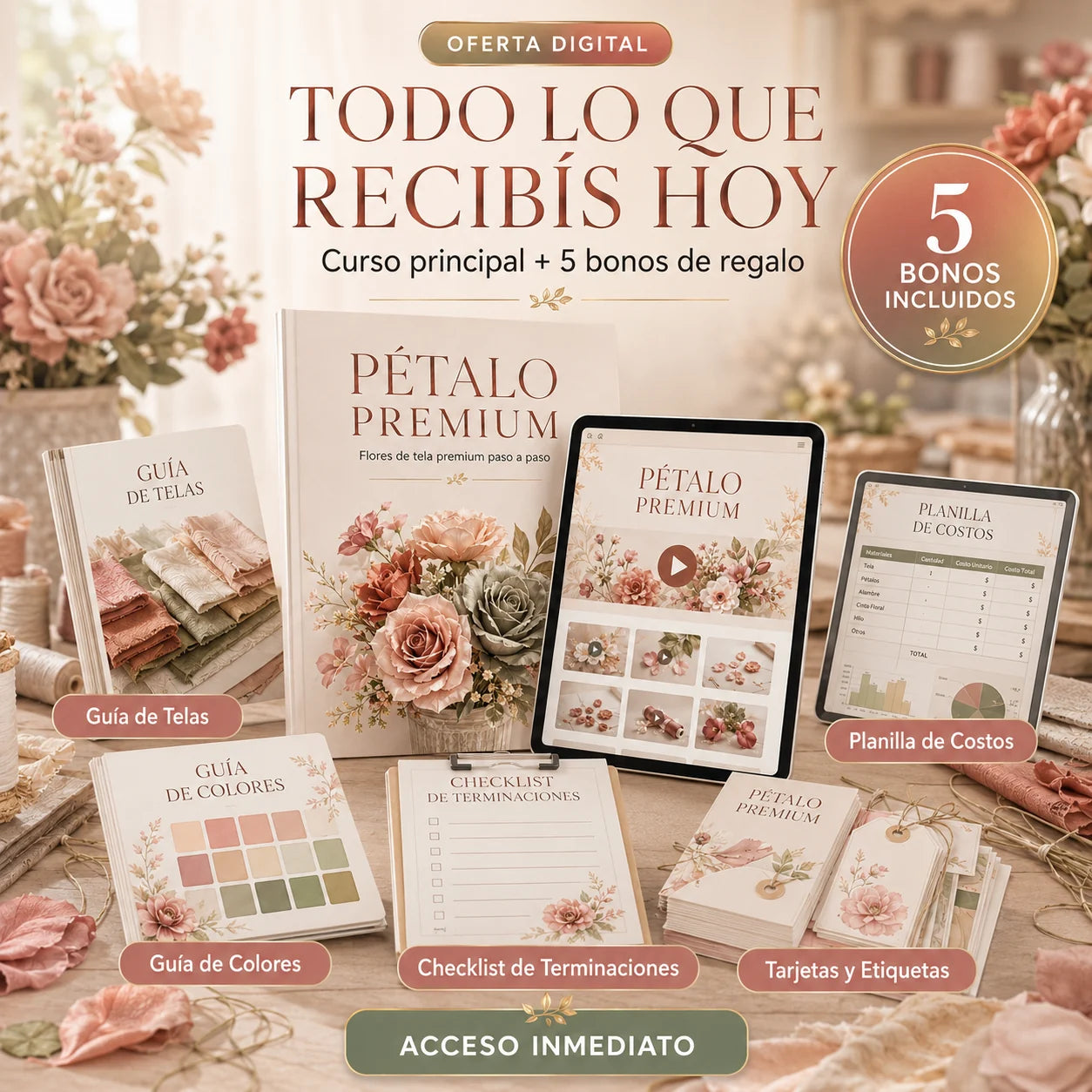 Todo lo que incluye Pétalo Premium